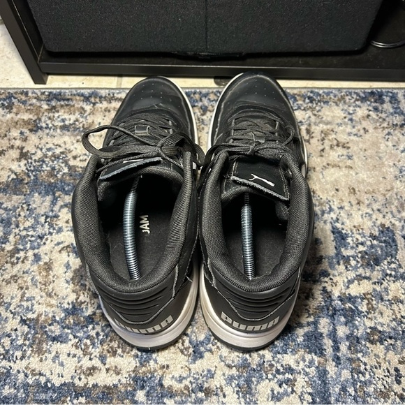 Puma Rebound Playoff Black & White High Top Lace-Up Sneakers Size 12 - Picture 6 of 10